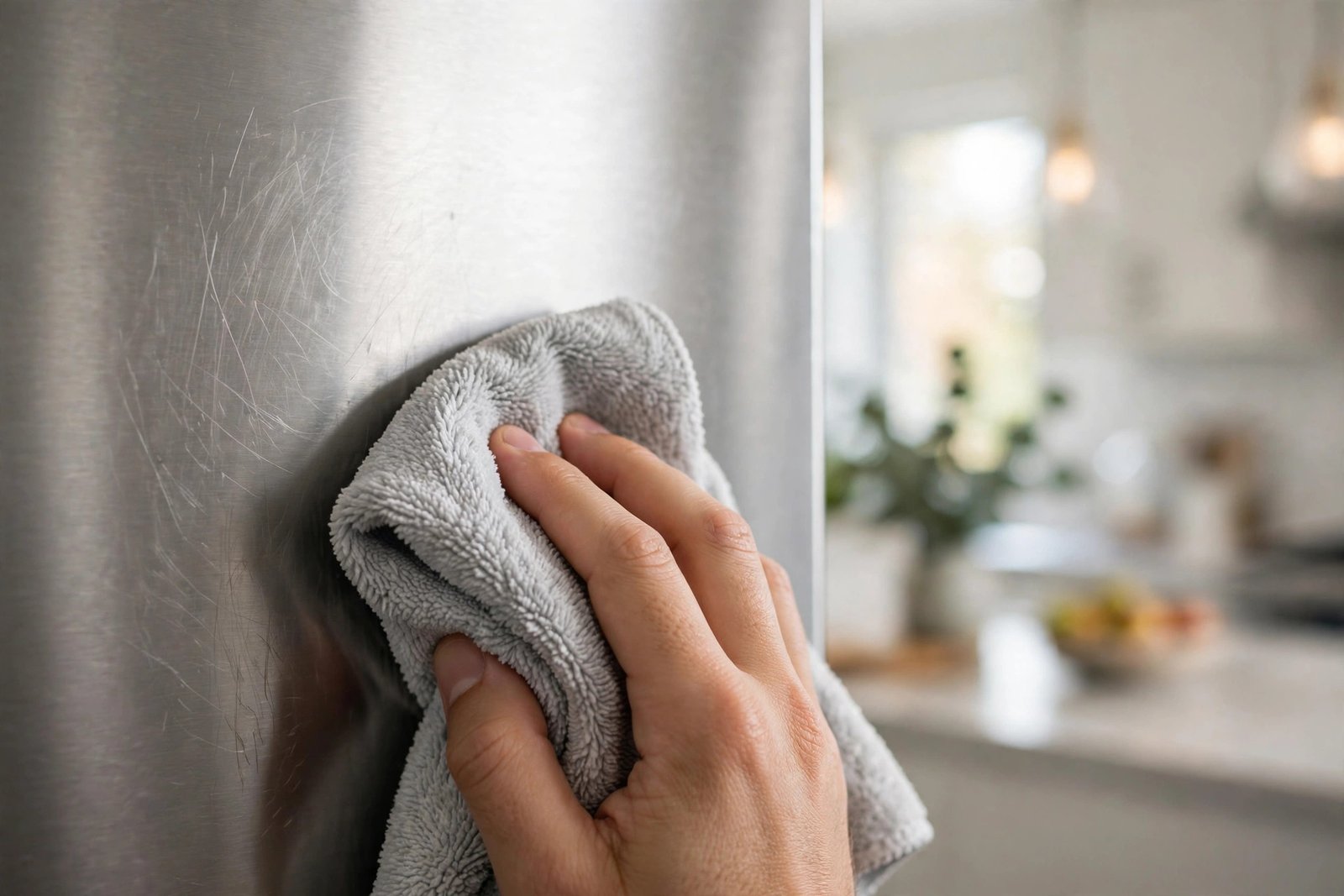 how to remove scratches from stainless steel