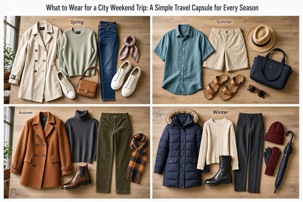 What to Wear for a City Weekend Trip: A Simple Travel Capsule for Every Season